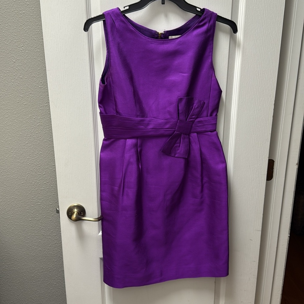 Kate Spade New York Purple Silk Sleeveless Dress